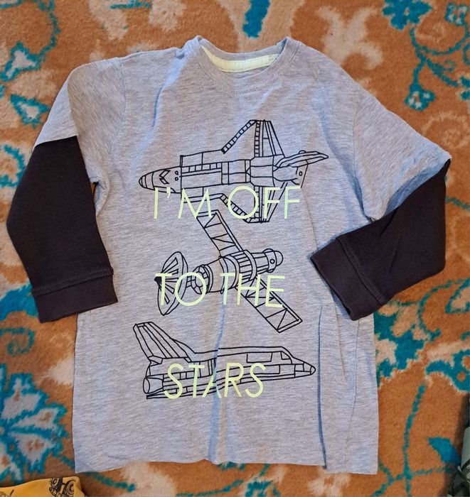 Paka ubrań dla chłopca kurtka, spodnie, piżama, bluzy 98/104