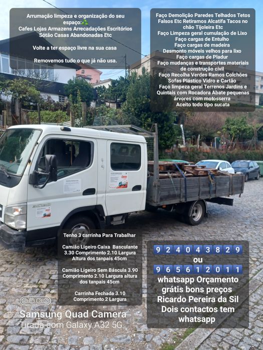 Faço cargas de Entulho e outros serviços