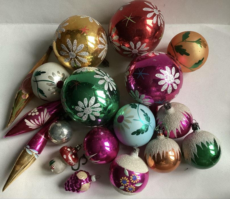 Bombki choinkowy z lat PRL Vintage