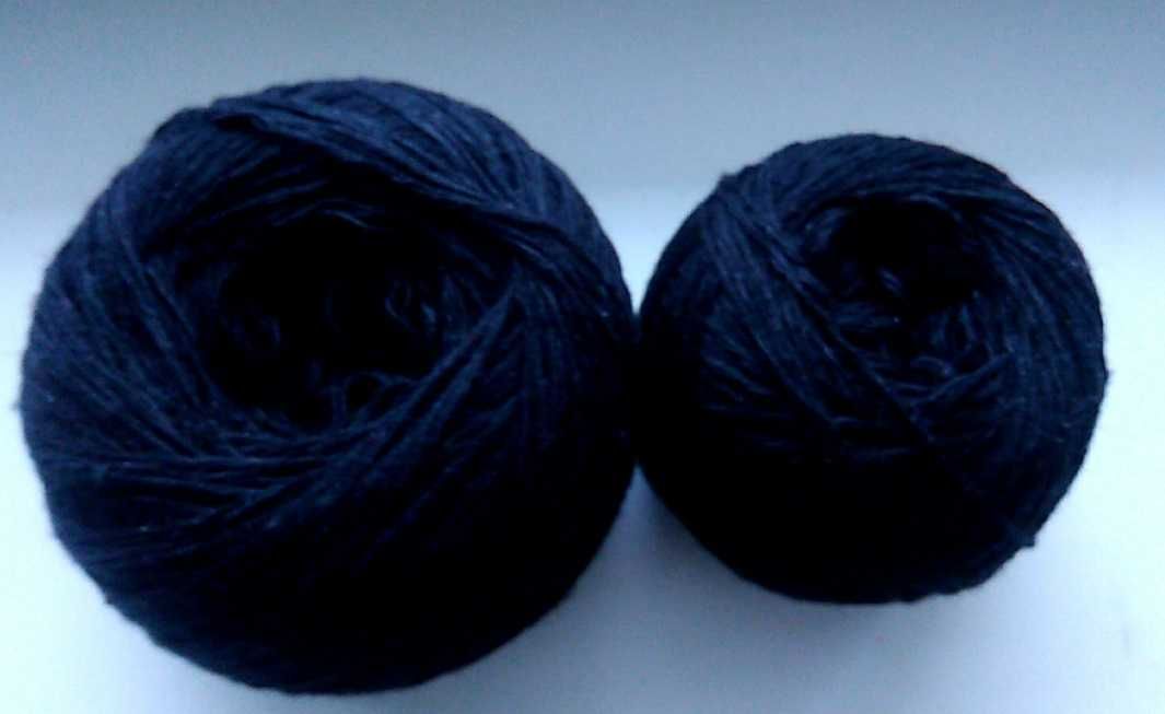 Пряжа для вязания черного цвета