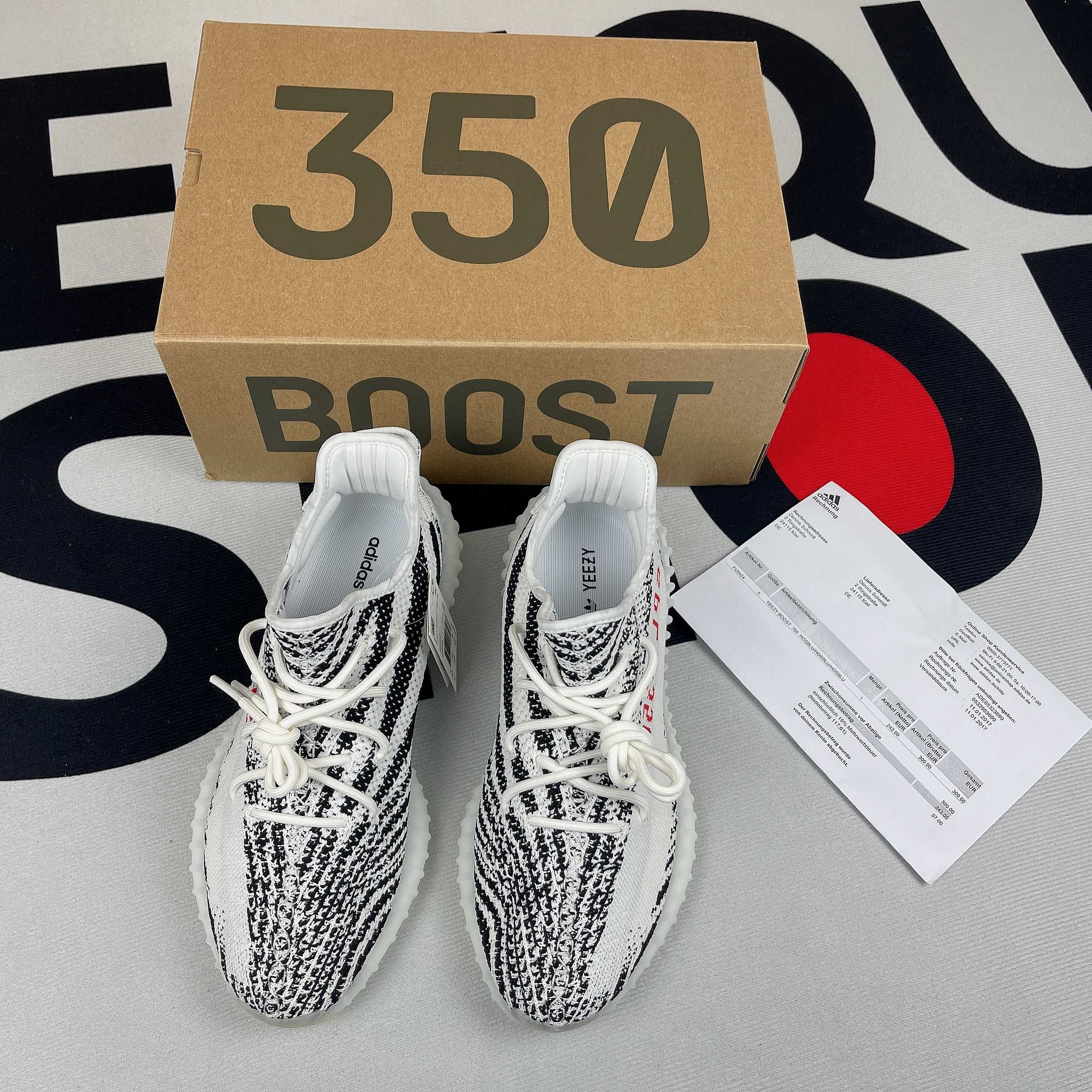 Buty Adidas & Yeezy 350 V2 Zebra (Rozm. 36-48)