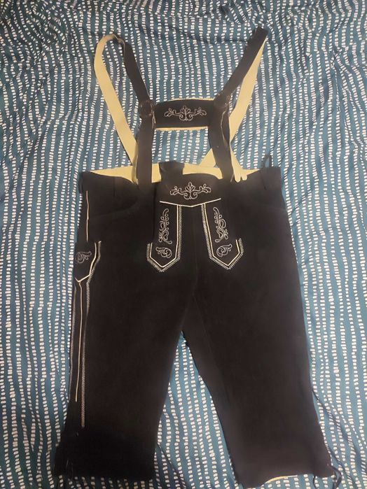 Bawarskie spodnie skórzane