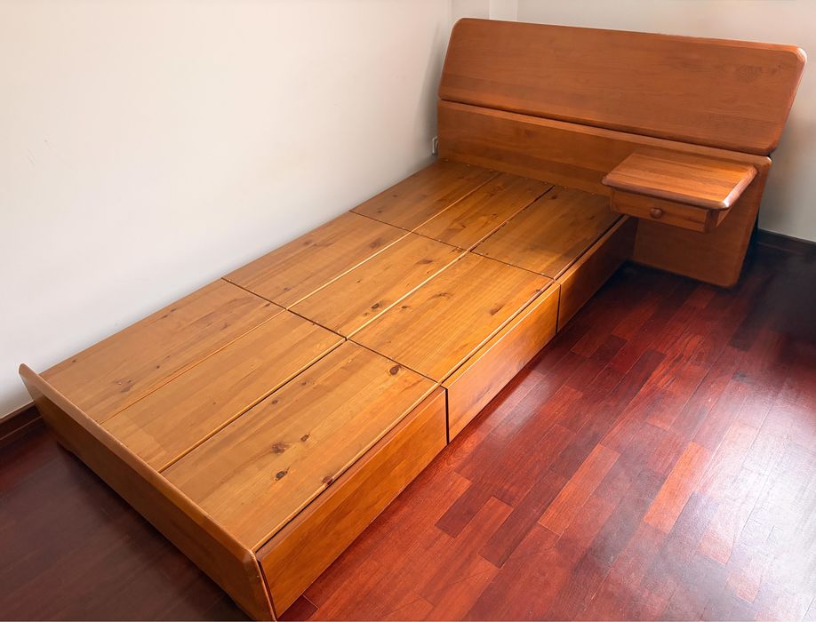 Mobília de Quarto/ Quarto Completo de Madeira Cerne