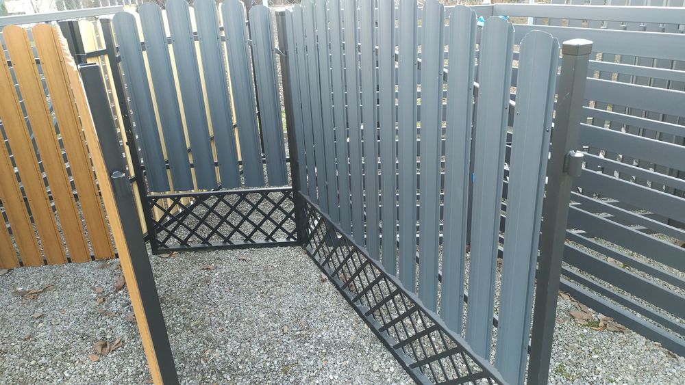 Brama 4m z panela fi 4 slupki