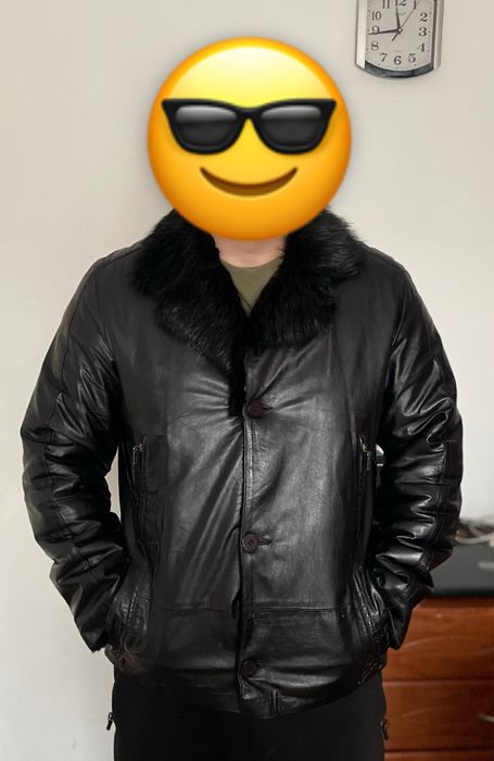 Куртка шкіряна натуральна чоловіча XXL