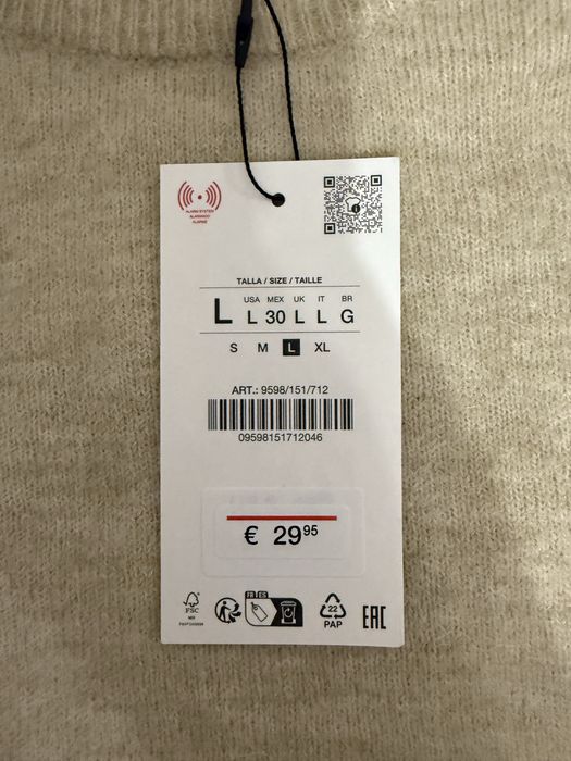 Свитер Zara, размер л