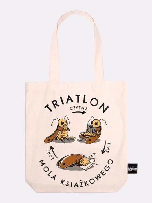 Torba bawełniania triatlon mola książkowego Nadwyraz.com