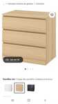 Comoda c/3 gavetas IKEA