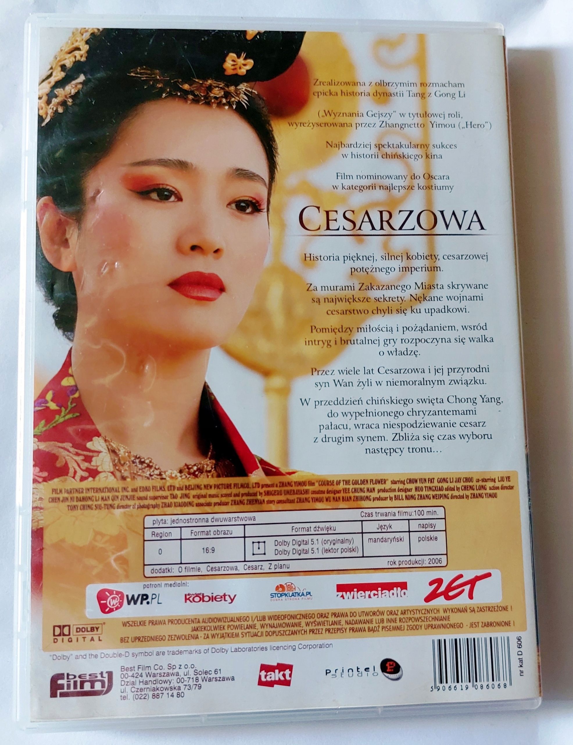 Cesarzowa Klątwa Złotego Kwiatu Dvd Nowy