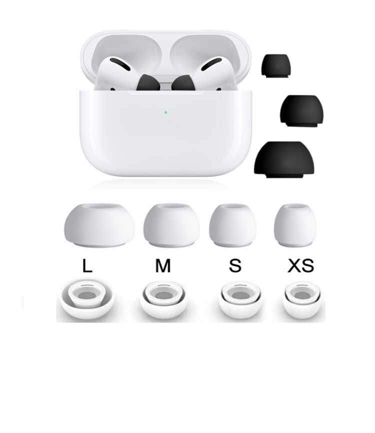 Пінні амбушури AirPods Pro  та силіконові, пена для AirPods Pro