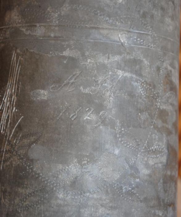 Кружка пивна оловяна антикварна більш 2л 1829г. Пивной бокал оловянный