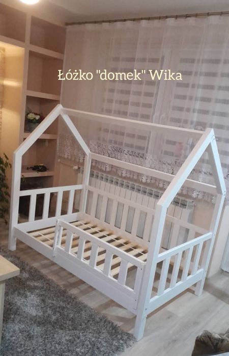 Łóżko domek - łóżka drewniane dziecięce piętrowe, klasyczne, domki