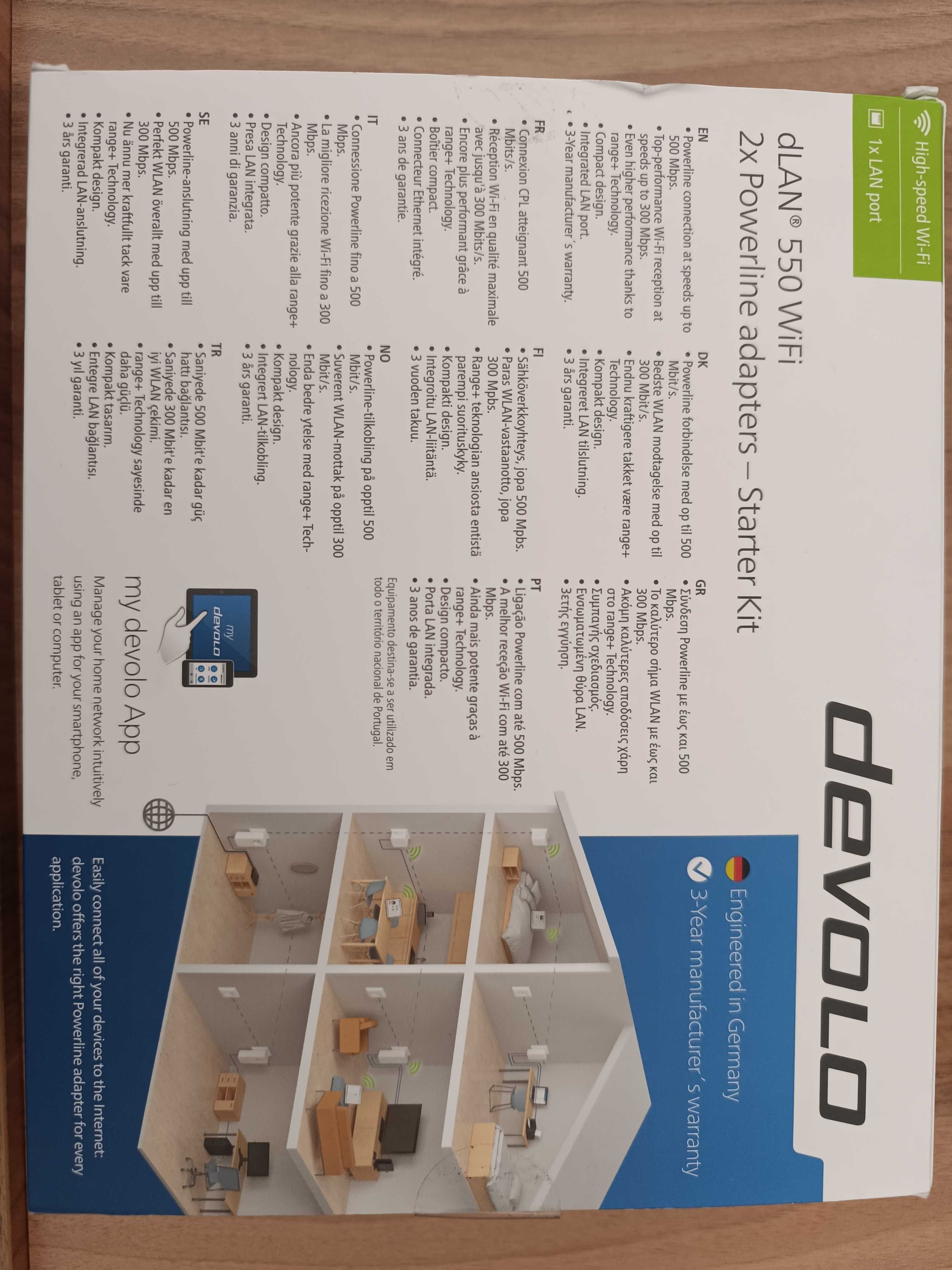 Devolo dLan 550WiFi Starter Kit - Powerline WiFi