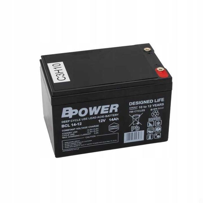 Akumulator 12V 14Ah AGM Bpower BCL 14-12 Deep Cycle