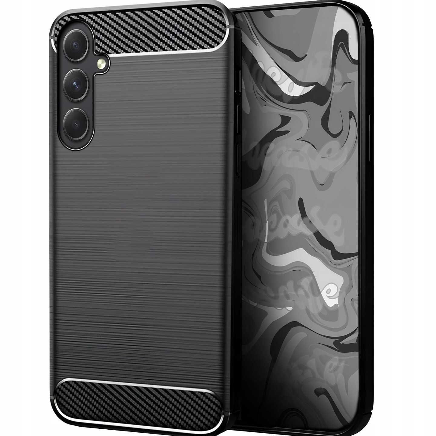 Etui Carbon do Samsung Galaxy S23 FE + Szkło Hartowane