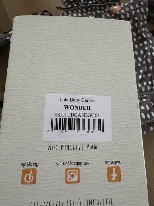 Nosidełko Tula Baby Wonder nosidło