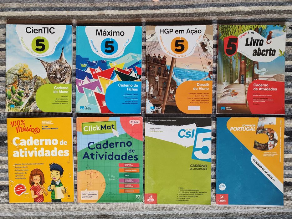 Cadernos de actividades 5 ano