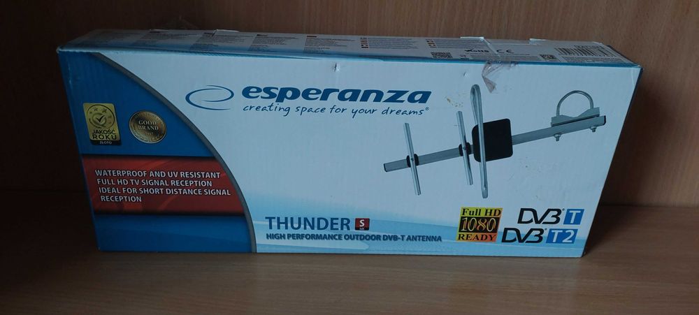 ANTENA zewnętrzna DVB-T2 thunder S