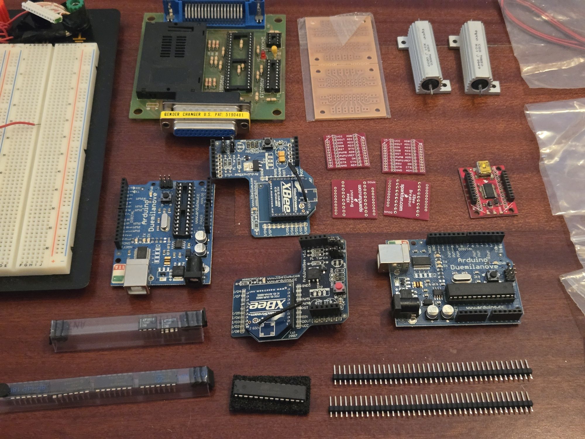 2 arduino + xbee pro e acessórios
