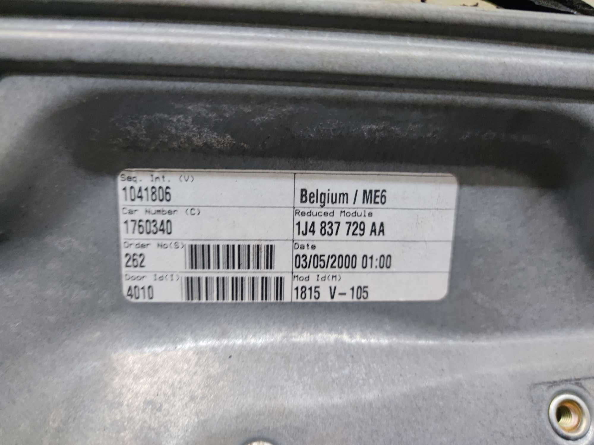 VW Bora I Golf IV Podnośnik Szyby Lewy Przód LP