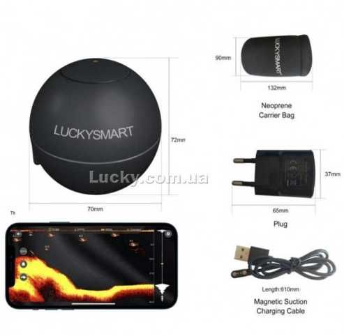 ECHOSONDA bezprzewodowa LS-2W WiFi 2022 LUCKY do smartfona jak deeper