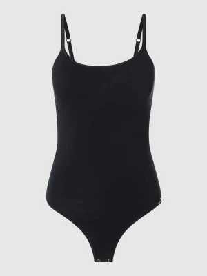 Damskie Bawełniane Body Modelujące SKINY Stringi S Czarne
