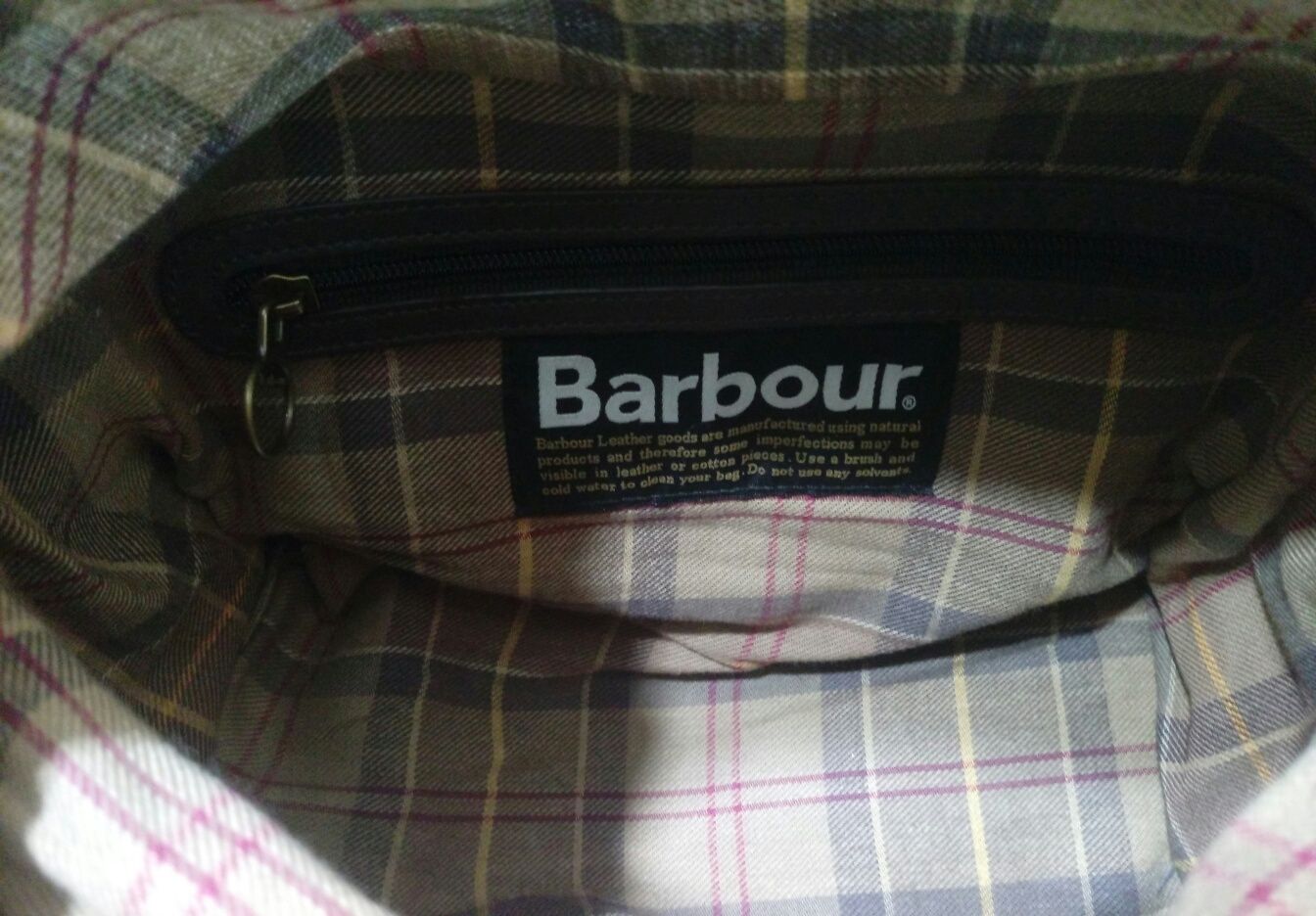 Оригінал Barbour шкіряна замшева сумка