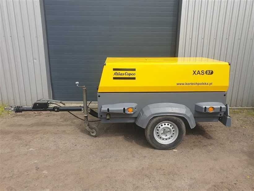 Wynajem Kompresor Atlas Copco XAS97 5m3/min do piaskowania od ręki