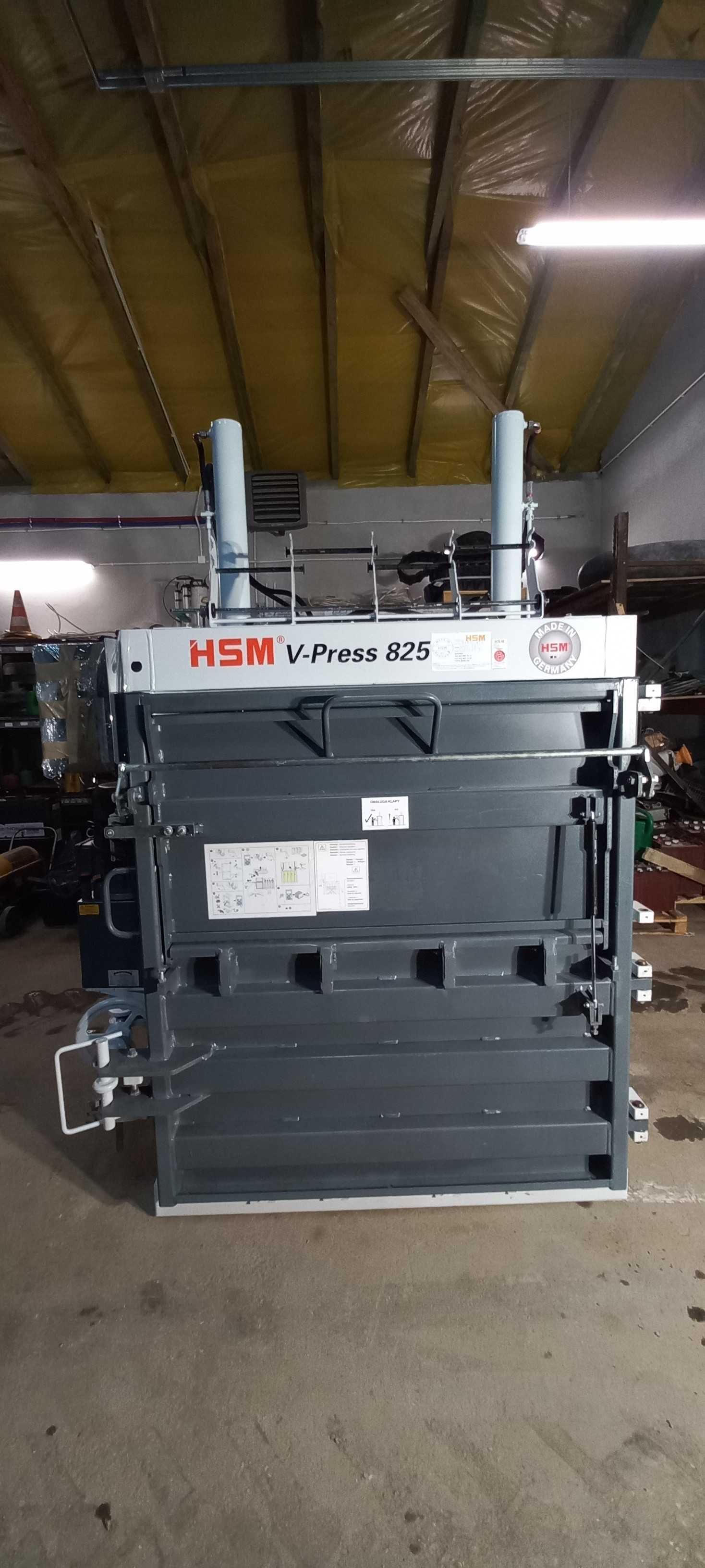 Prasa belownica pionowa HSM V Press 825 papier/folia.