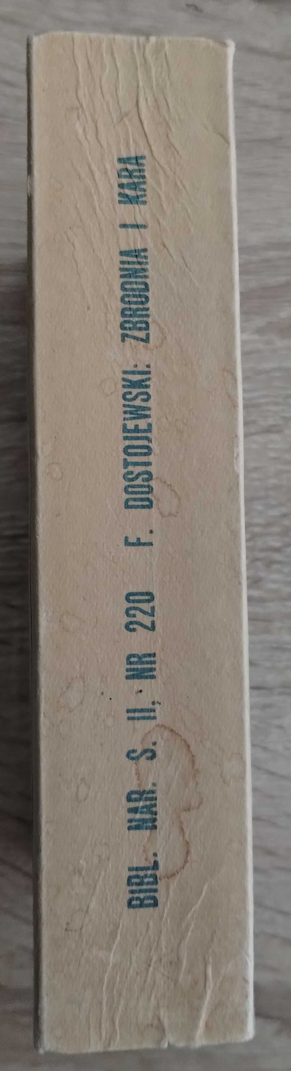Dostojewski Zbrodnia i kara Biblioteka Narodowa Ossolineum bdb taniej
