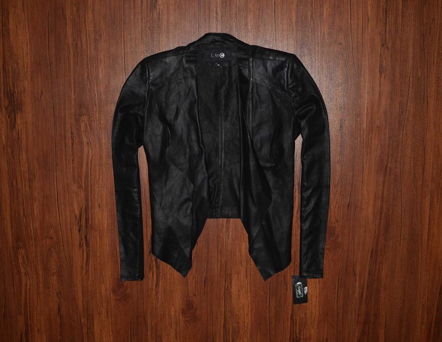 LMC Leather Jacket (Женская Кожаная Куртка Косуха Накидка )