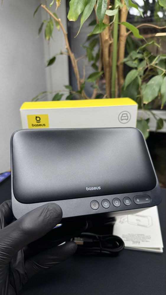 4 в 1 бустер+компресор+павербанк+ліхтар Baseus jump starter пусковий