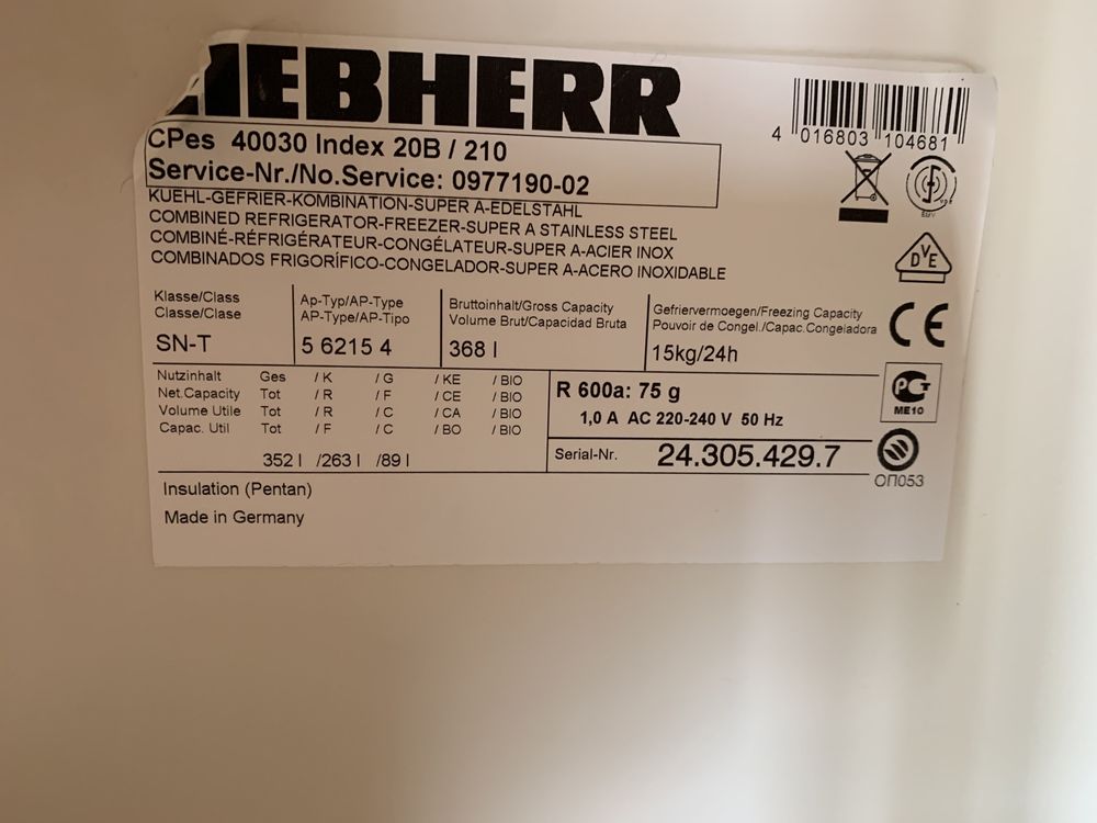 Холодильник LIBHEER CP400030