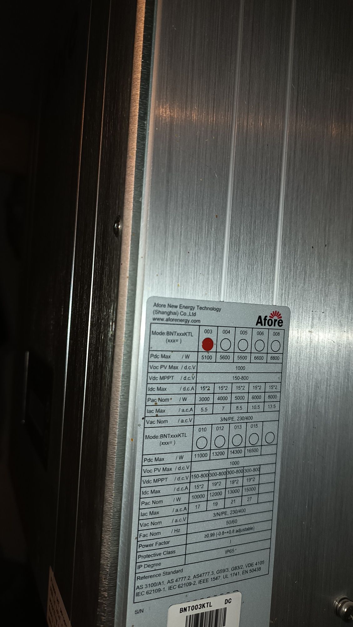 Falownik PV , inventer afore 3 kW trójfazowy
