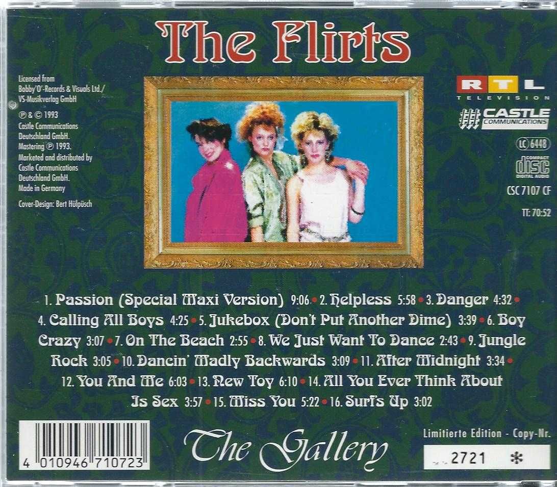 CD The Flirts - The Gallery Volume 7 (1993) (Castle Communications)