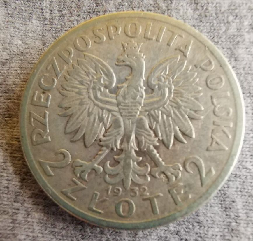 Moneta 2 złote z 1932 roku