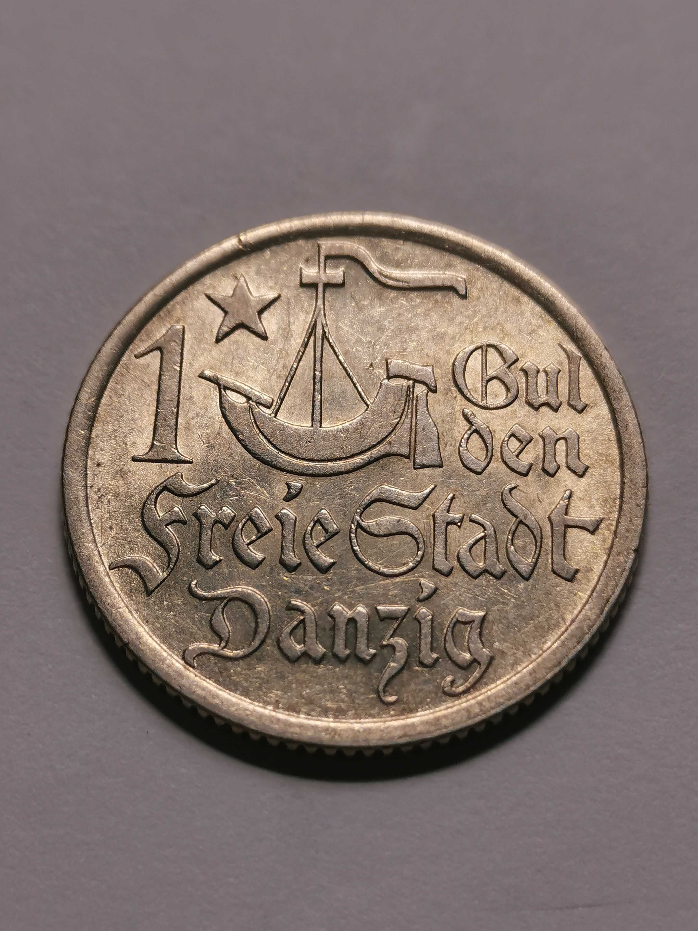 1 gulden 1923 r. Wolne Miasto Gdańsk MENNICZA