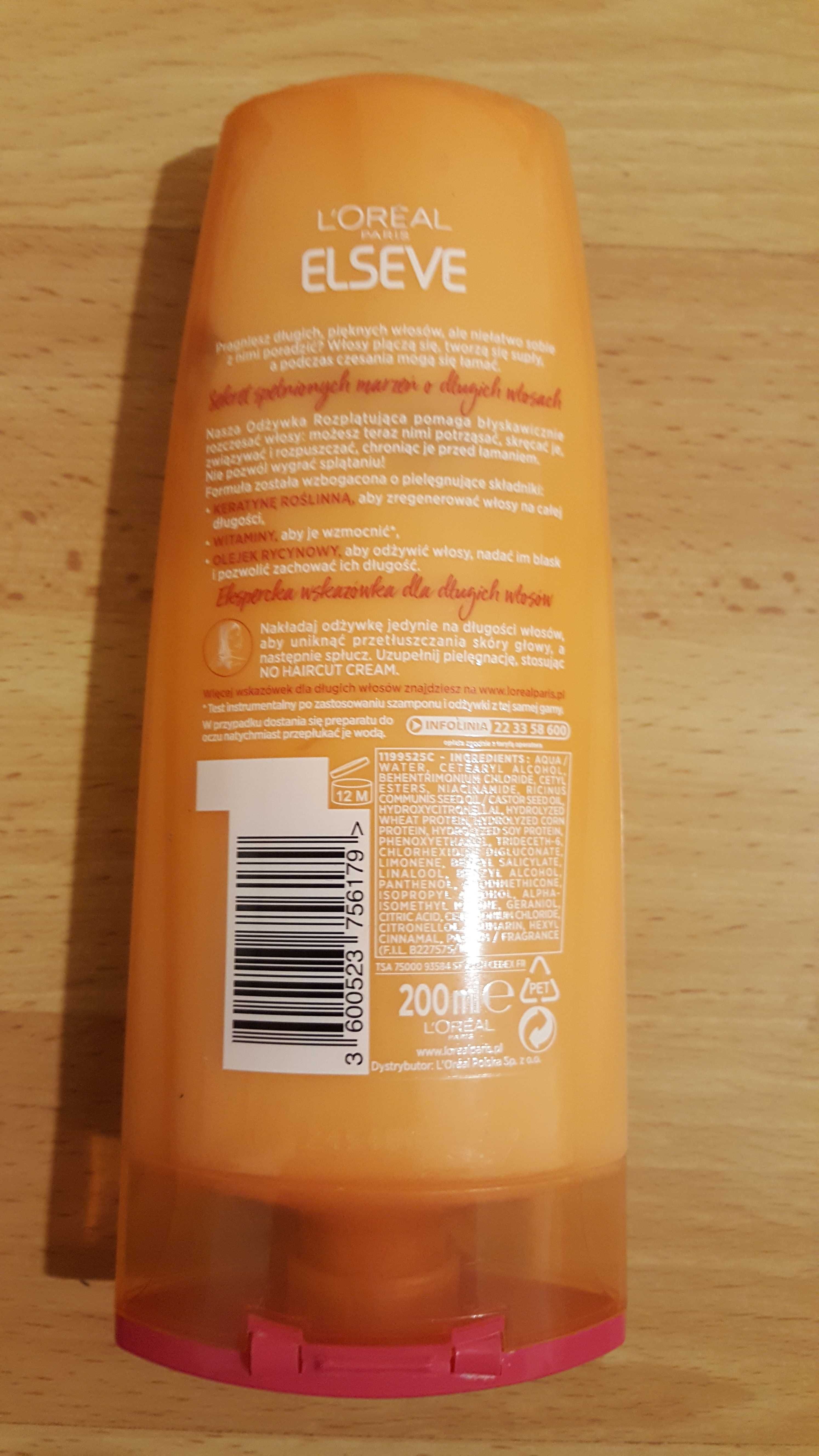 L'Oreal Odżywka Rozplątująca do włosów długich i zniszczonych 200ml