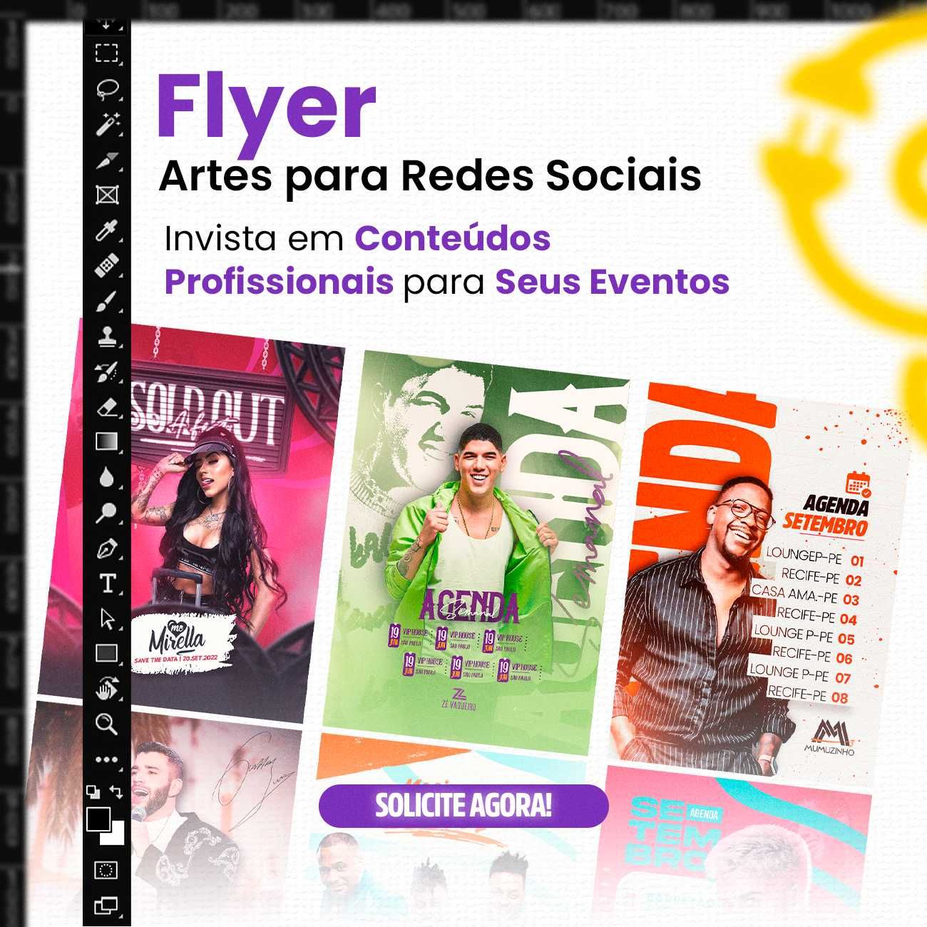 Gestão das Redes Sociais, Criação de Site, Flyer, Logotipo