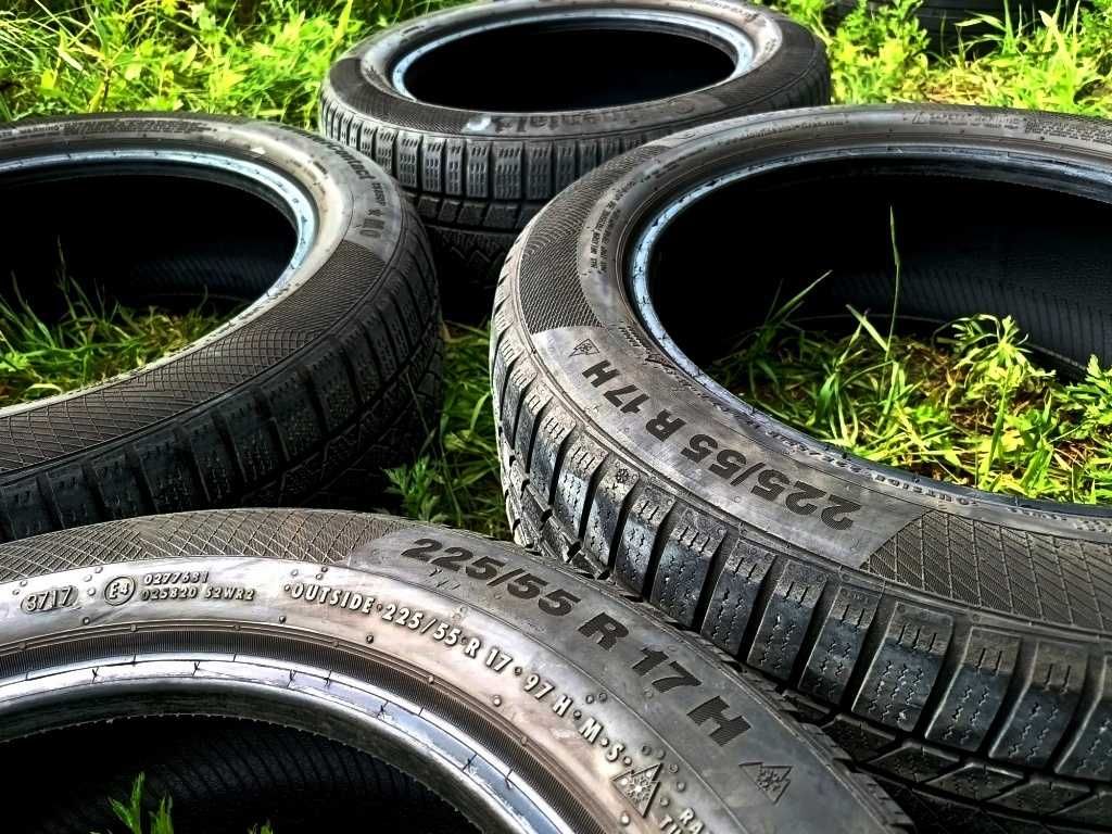 225/55R17 97H 4Opony CONTINENTAL TS850P M+S BMW-X1 Mercedes-V 09.2017r