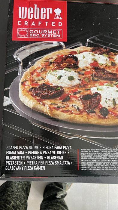 Pedra para pizza grelhador Weber