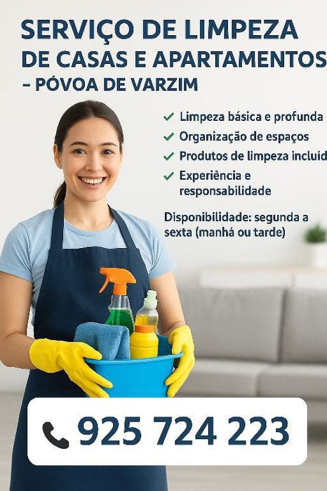 Servicio de limpieza de casas en Povoa de Varzim y Alrededores