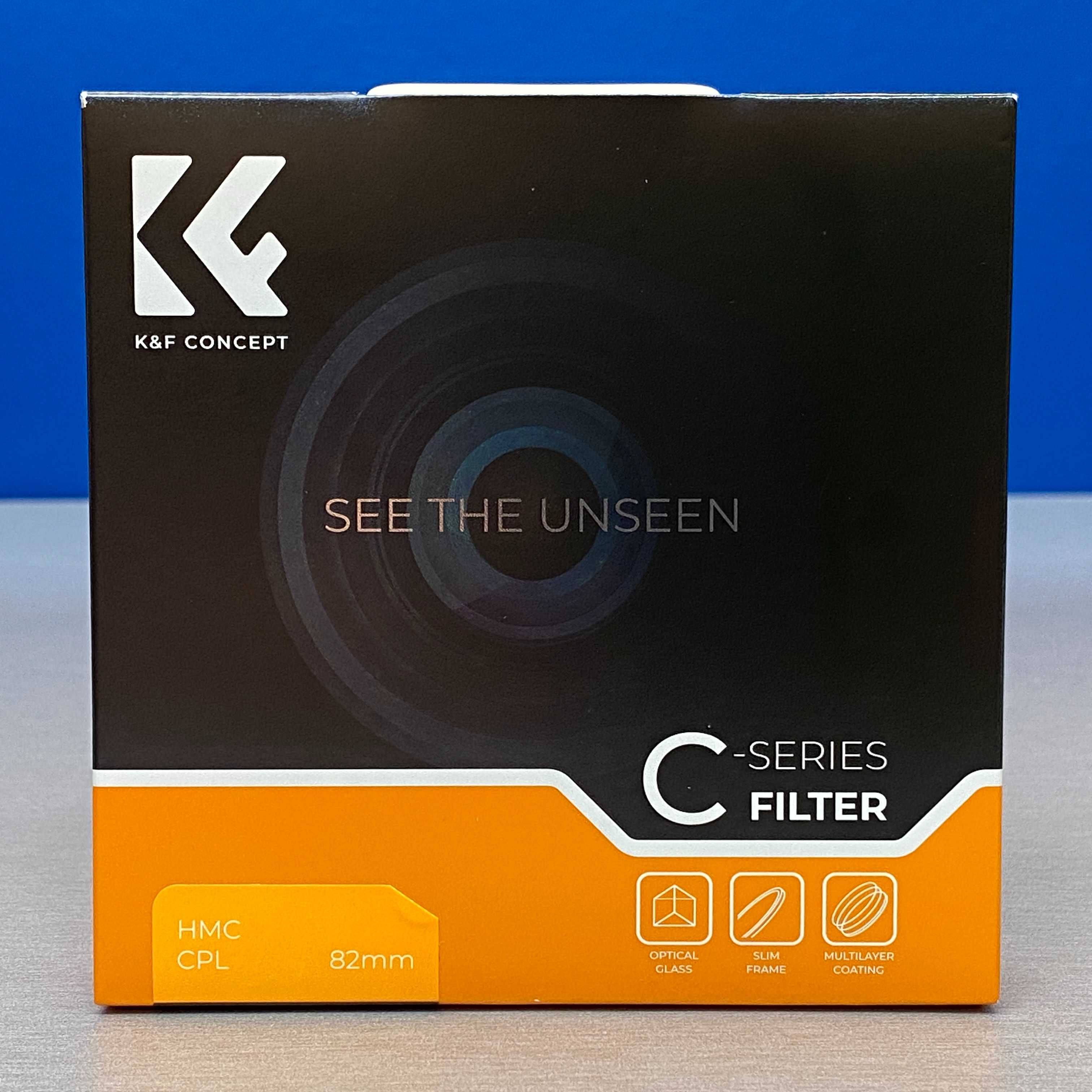 K&F Concept CPL Slim 82mm (Filtro Polarizador Circular) - SELADO