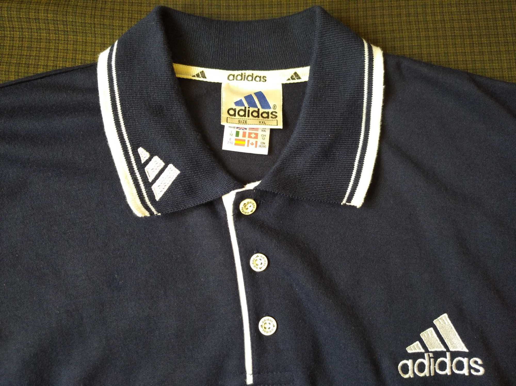 koszulka adidas dlugi rekaw duza ilosc loga duzo zdjec