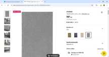 Tapete IKEA como novo 2mx3m CINZA