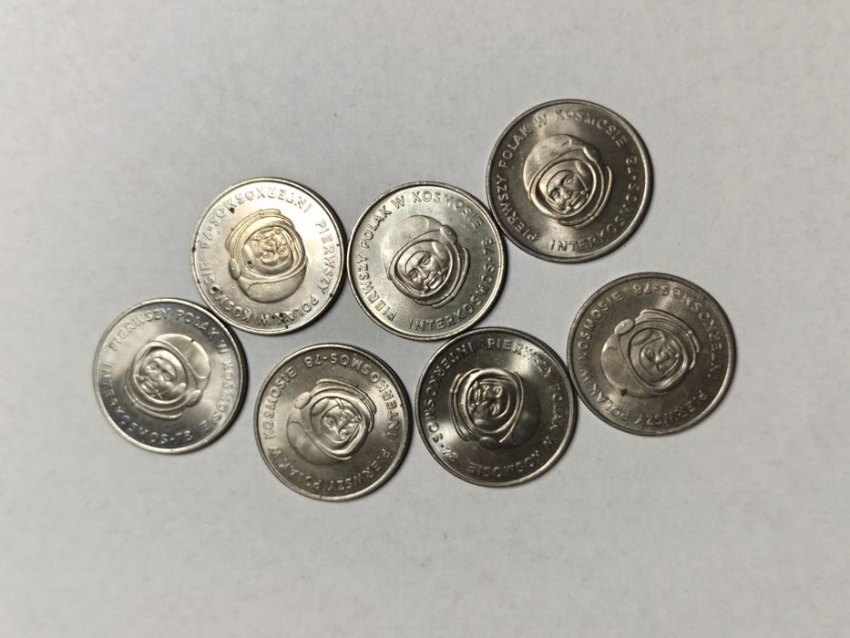 7 Monet 20 Złotych 1978 Pierwszy Polak W Kosmosie