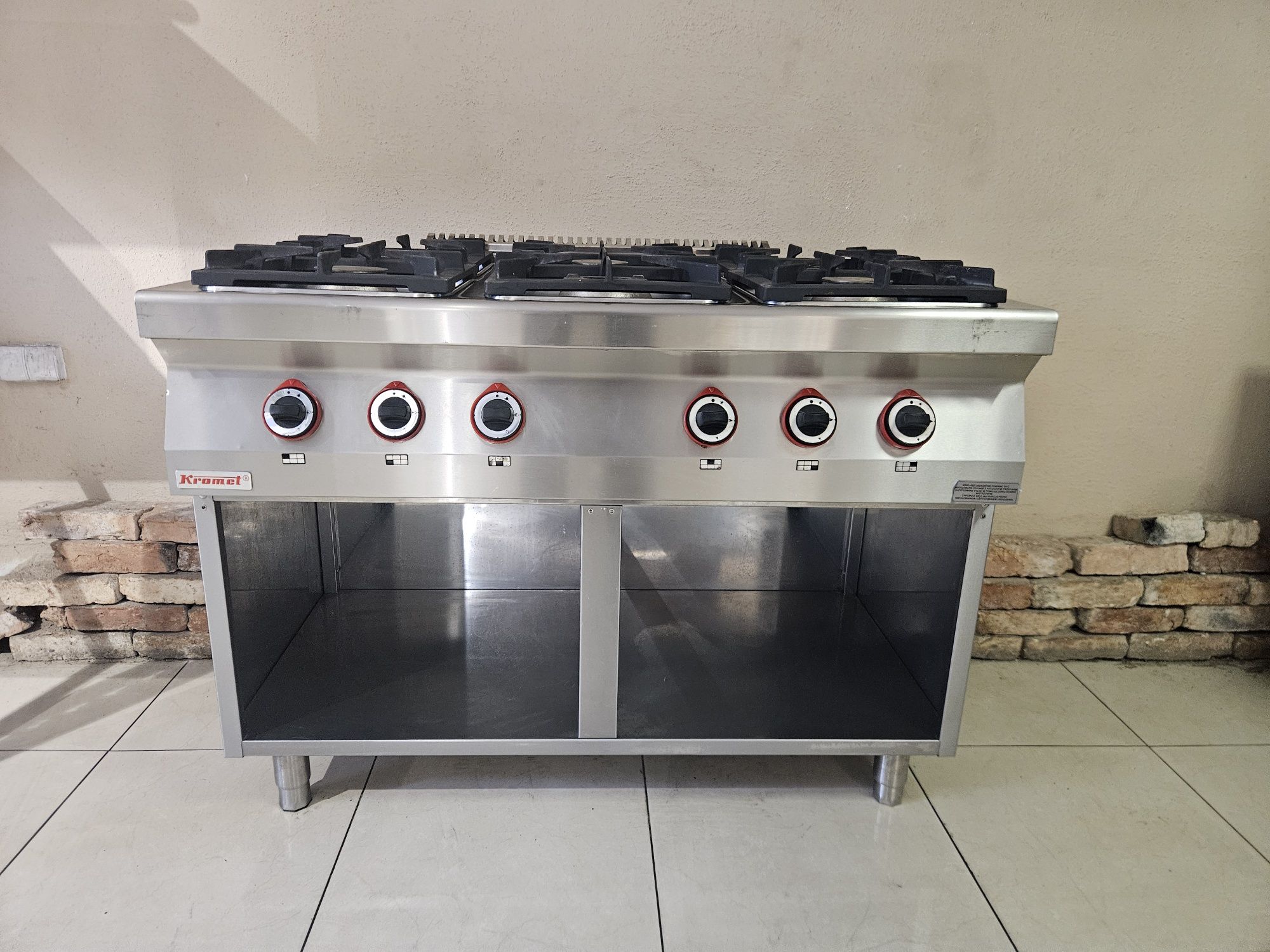 Kuchnia gazowa Kromet 700.KG-6  36KW jak nowa!