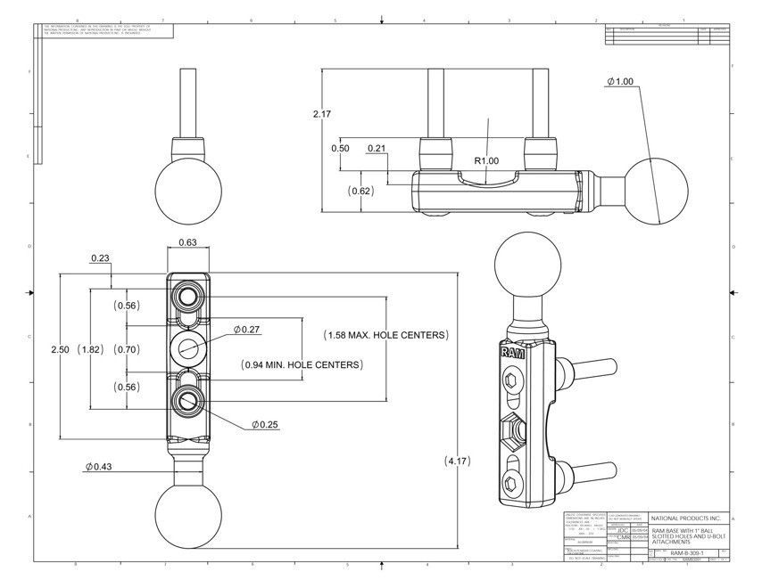 RAM Mounts RAM-B-309-1U - APEX24 Gdynia