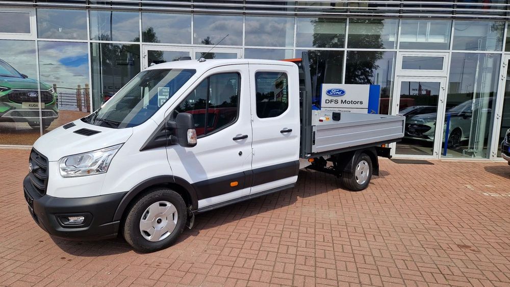 Ford Transit 363 D/CAB  Brygadówka 7 miejsc ze skrzynią Alu , ICA , 2025 rok