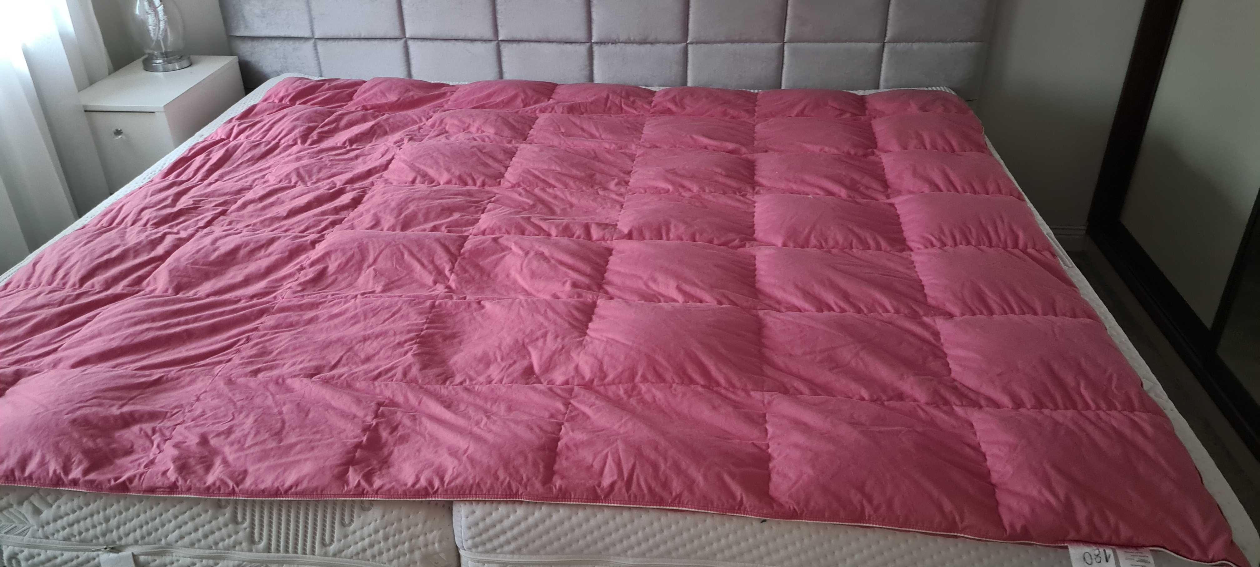 Komplet koldra puch pierze 200x220 cm i poduszka puch pierze 70x80 cm